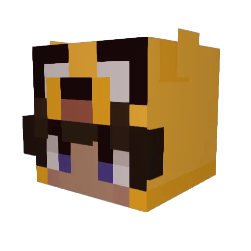 xPiigx Minecraft avatar head, 3D render