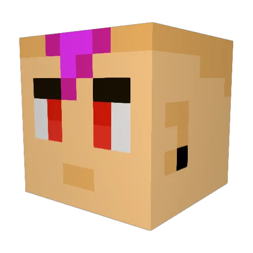 xPipiPierre Minecraft avatar head, 3D render