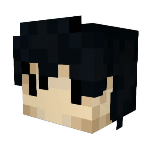 xPiplup Minecraft avatar head, 3D render