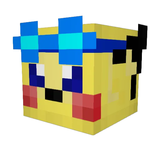 xPlaqus0 Minecraft avatar head, 3D render