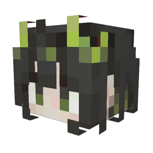 xPlutox_ Minecraft avatar head, 3D render