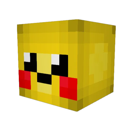 xPolq Minecraft avatar head, 3D render