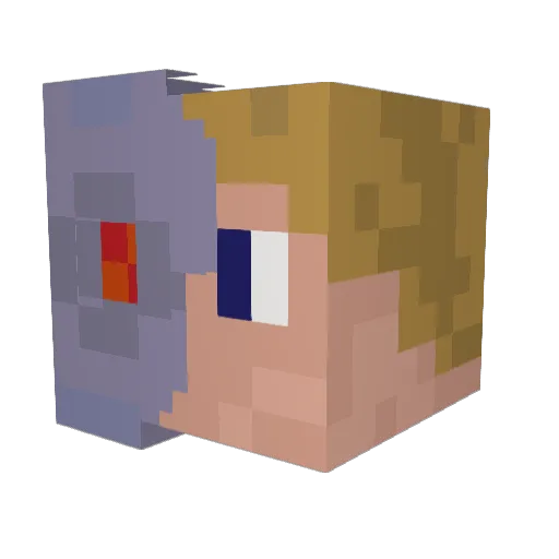 xPolter Minecraft avatar head, 3D render