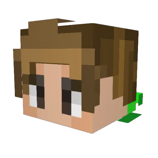 xPonchito_ Minecraft avatar head, 3D render