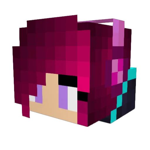 xPossum Minecraft avatar head, 3D render
