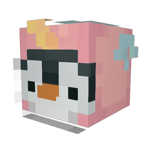 xPow3rstorm Minecraft avatar head, 3D render