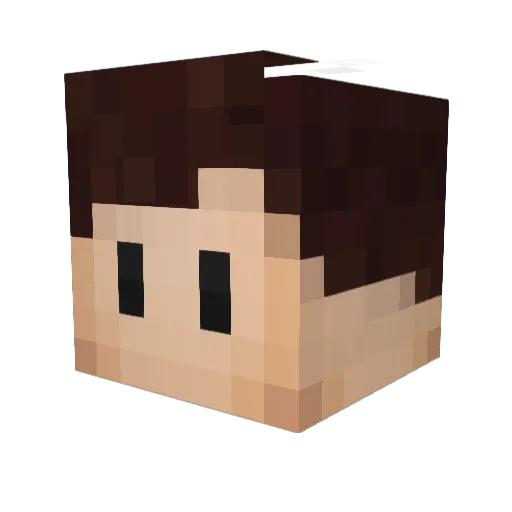 xPrisMz Minecraft avatar head, 3D render