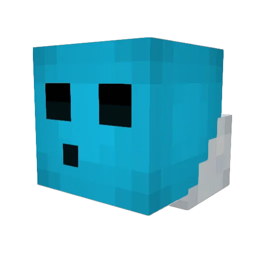 xPrivex Minecraft avatar head, 3D render