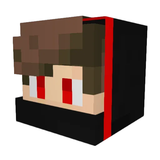 xPryda Minecraft avatar head, 3D render