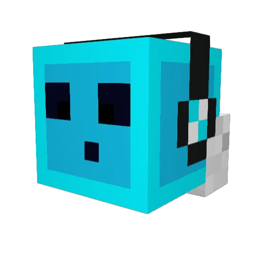 xPuchatekx Minecraft avatar head, 3D render