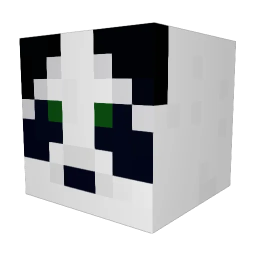 xPuciek Minecraft avatar head, 3D render
