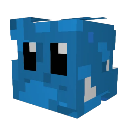 xPuddlx Minecraft avatar head, 3D render