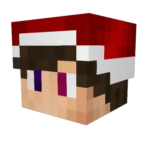 xPugno_ Minecraft avatar head, 3D render