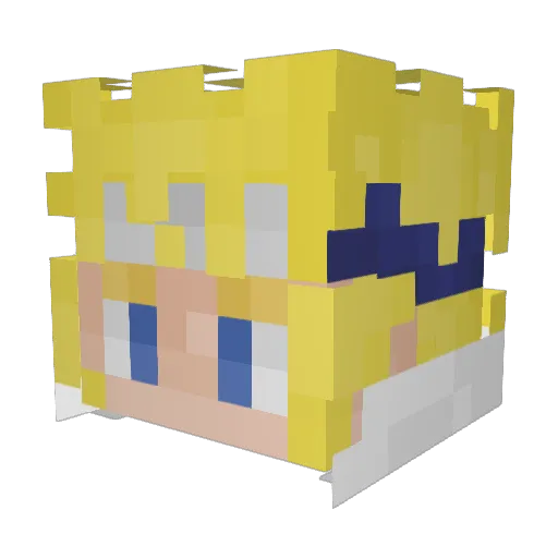 xPyrofoXx Minecraft avatar head, 3D render