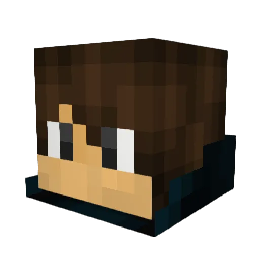 xPytex Minecraft avatar head, 3D render