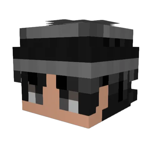 xQntii_ Minecraft avatar head, 3D render