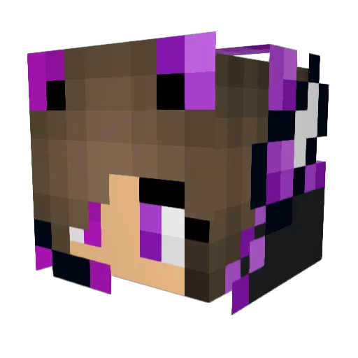 xQueen98 Minecraft avatar head, 3D render