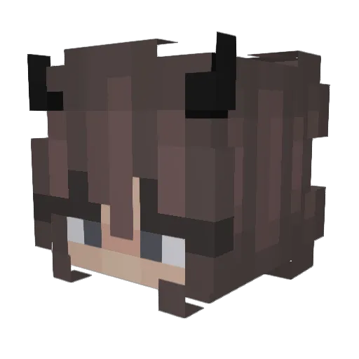 xQueen_ Minecraft avatar head, 3D render