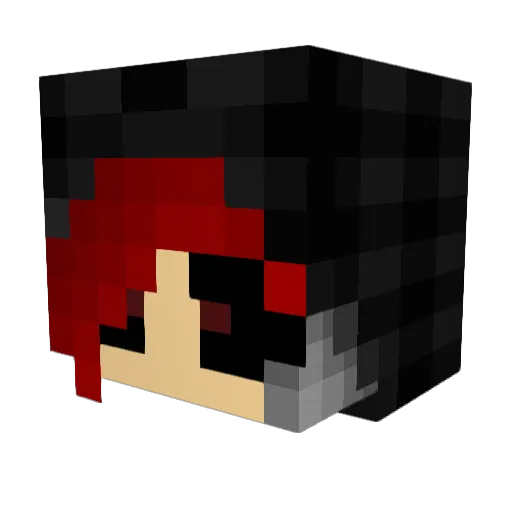 xQueenie Minecraft avatar head, 3D render