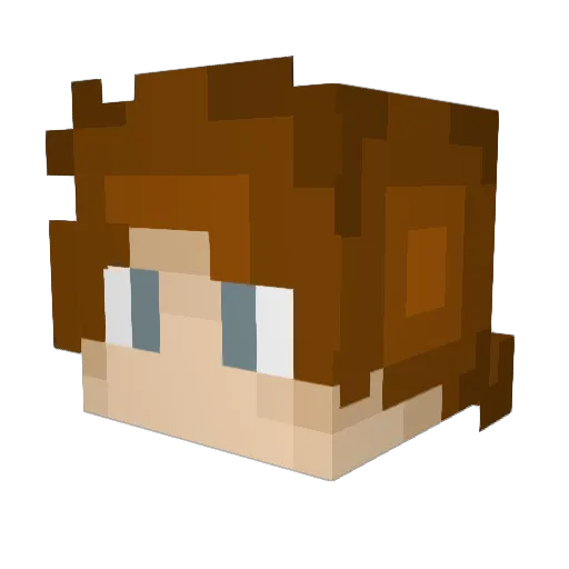 xQuitus Minecraft avatar head, 3D render