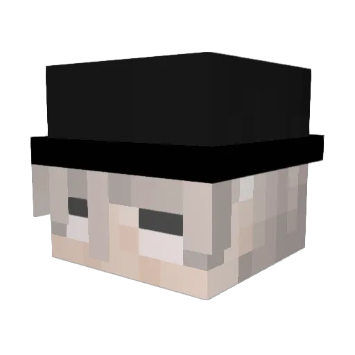 xR0YqL Minecraft avatar head, 3D render