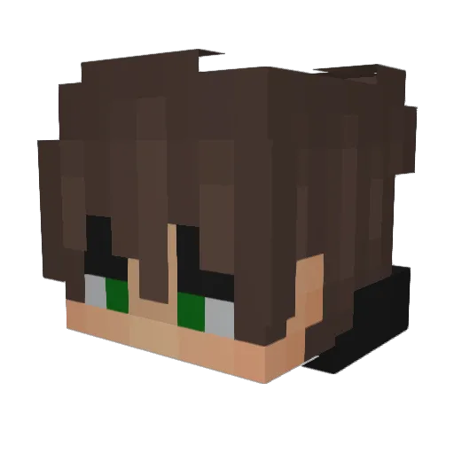 xR3Ezx Minecraft avatar head, 3D render