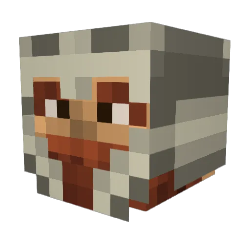 xRD Minecraft avatar head, 3D render