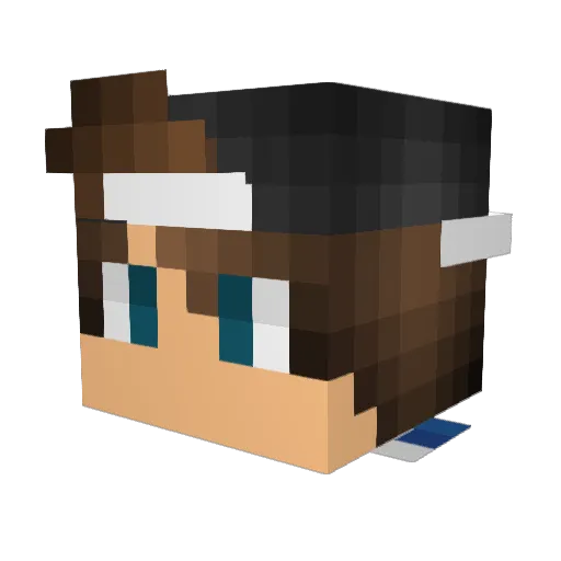 xRDSquad Minecraft avatar head, 3D render