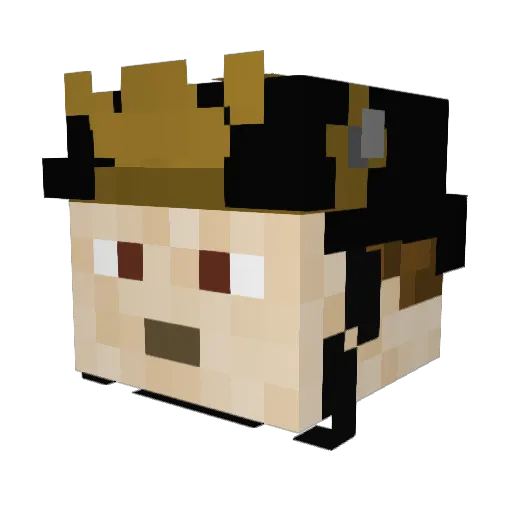 xRIZIIIx Minecraft avatar head, 3D render