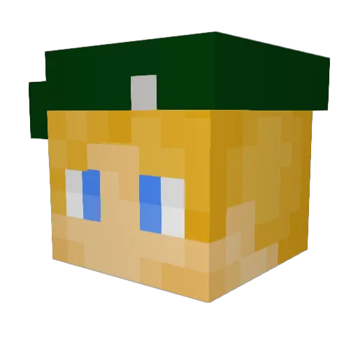 xROBALx Minecraft avatar head, 3D render