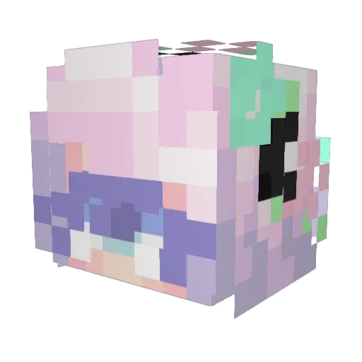 xROGUEz Minecraft avatar head, 3D render