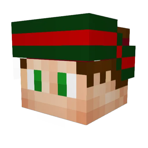 xRaceZ Minecraft avatar head, 3D render
