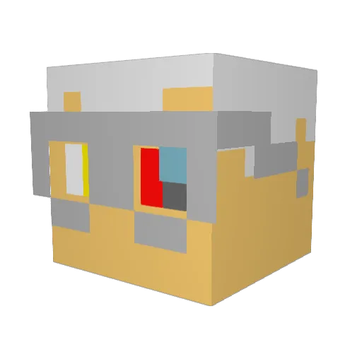 xRadon86x Minecraft avatar head, 3D render