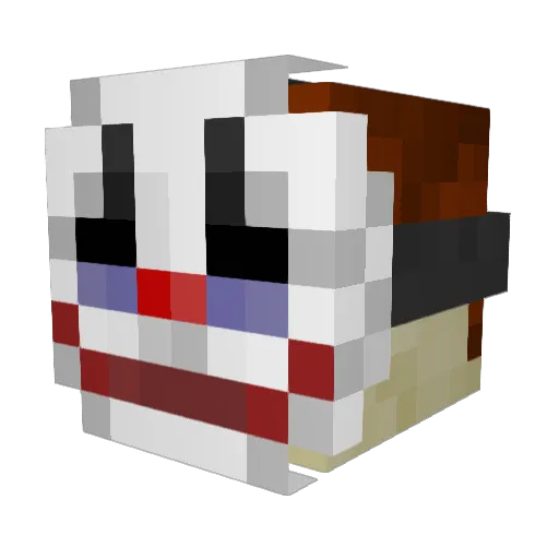 xRaiD22 Minecraft avatar head, 3D render