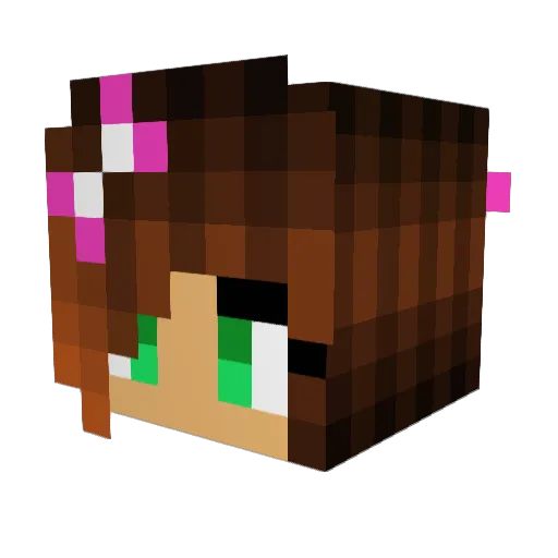 xRaizyx Minecraft avatar head, 3D render