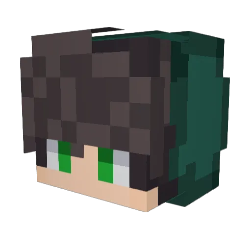 xRaphyy Minecraft avatar head, 3D render