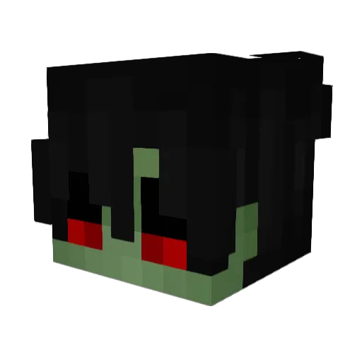 xRasu Minecraft avatar head, 3D render