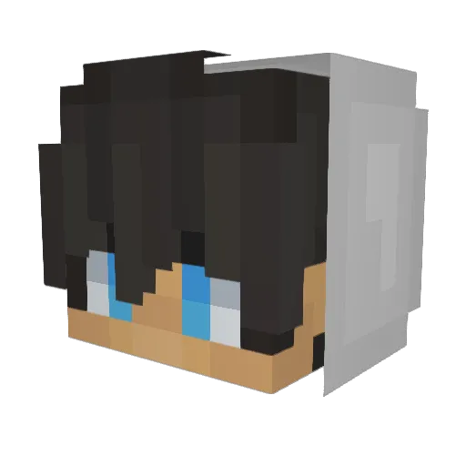 xReakerx Minecraft avatar head, 3D render