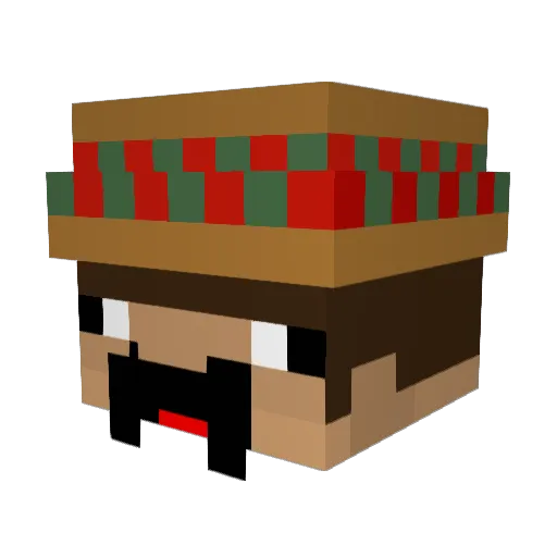 xReaqz Minecraft avatar head, 3D render