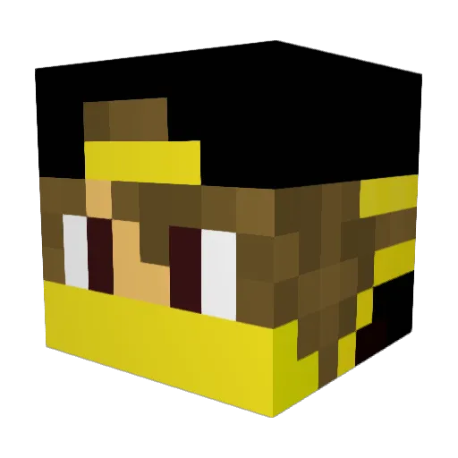 xRecklezz Minecraft avatar head, 3D render