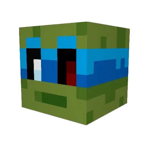 xRedFlqme Minecraft avatar head, 3D render