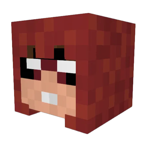 xRed_Arrow Minecraft avatar head, 3D render