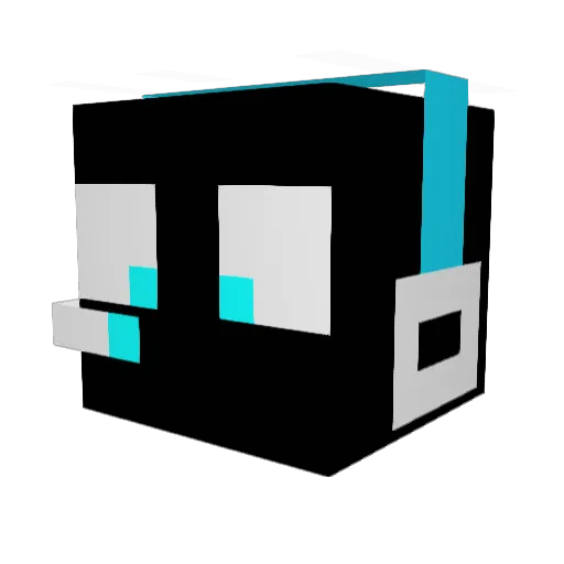 xRedition Minecraft avatar head, 3D render
