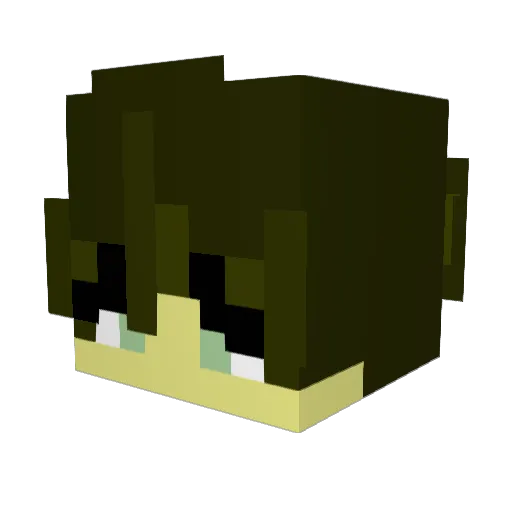 xReezi Minecraft avatar head, 3D render