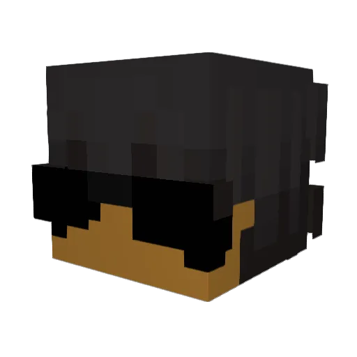 xRegolith Minecraft avatar head, 3D render