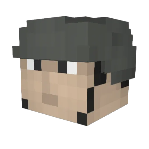 xReichswehr Minecraft avatar head, 3D render