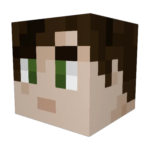 xRemoteCtrl Minecraft avatar head, 3D render