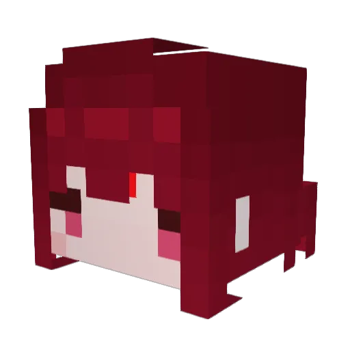 xRenkuro Minecraft avatar head, 3D render