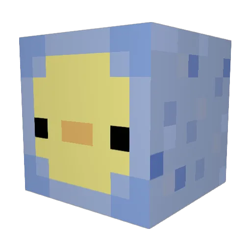 xRenye Minecraft avatar head, 3D render