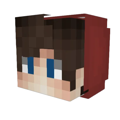 xRepasi_ Minecraft avatar head, 3D render